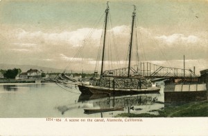 A scene on the canal, Alameda, California                           